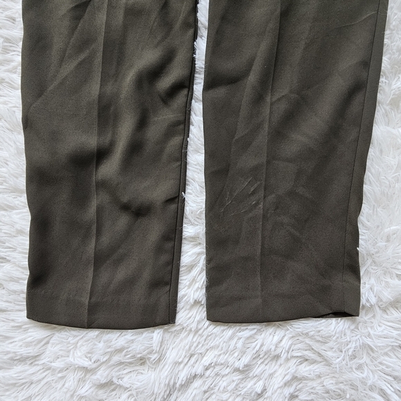 7th Avenue Design Studio NY&C olive green paper back dress pants size 8 - Picture 11 of 13